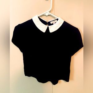 Sunday Best XS collared short sleeve blouse, barely worn